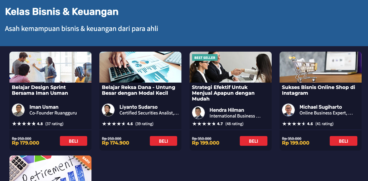 Kursus Online Untuk Karyawan Skill Academy Ruangguru Wirahadie