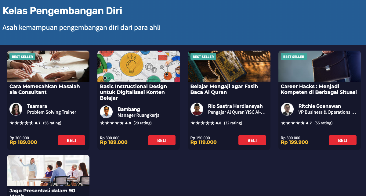 Kursus Online Untuk Karyawan Skill Academy Ruangguru Wirahadie