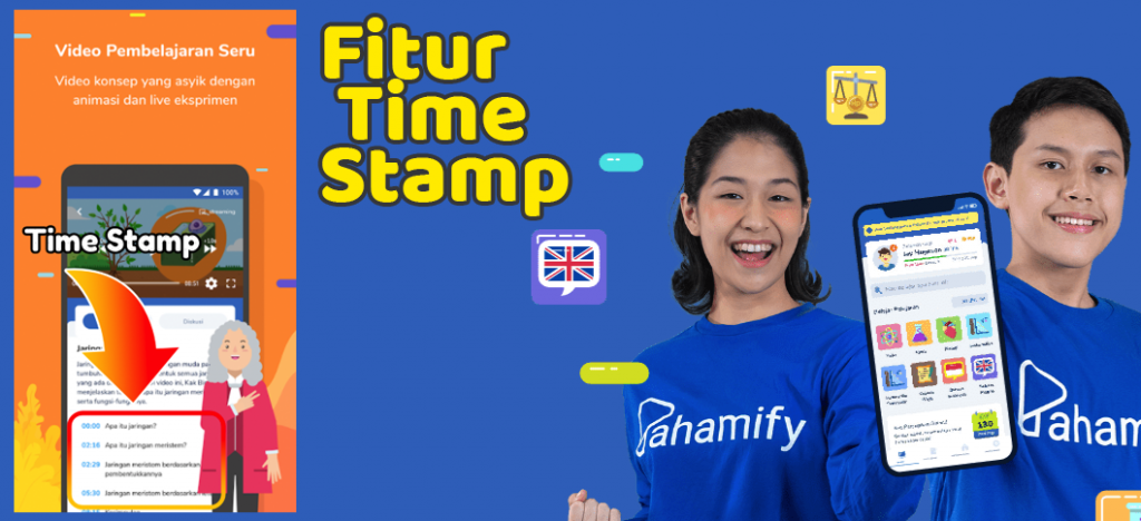 review pahamify fitur time stamp