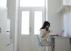 asian freelancer working at home