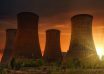 huge cooling towers in nuclear power plant