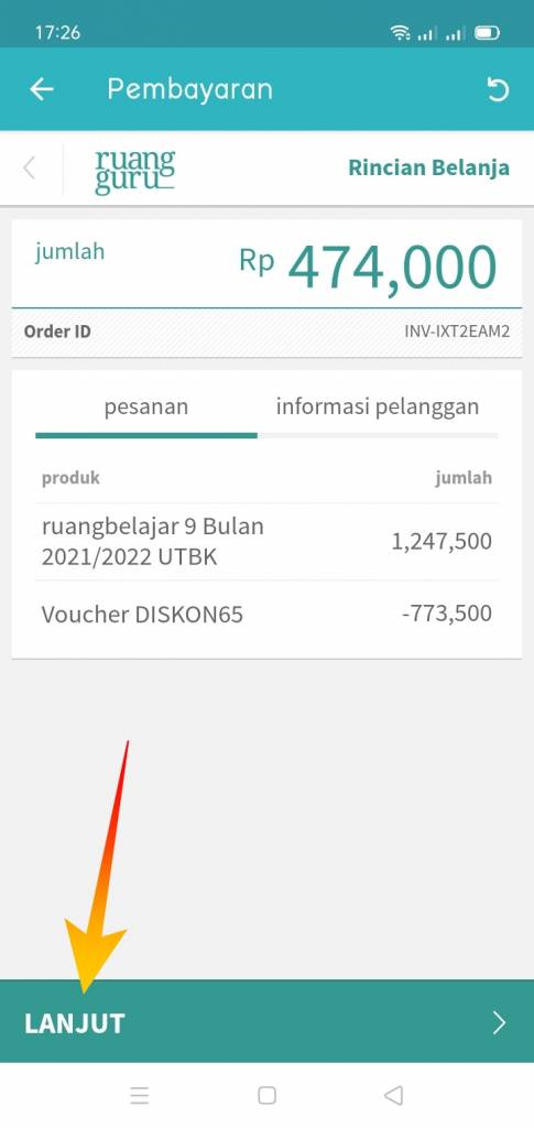 Beli Paket UTBK Ruangguru