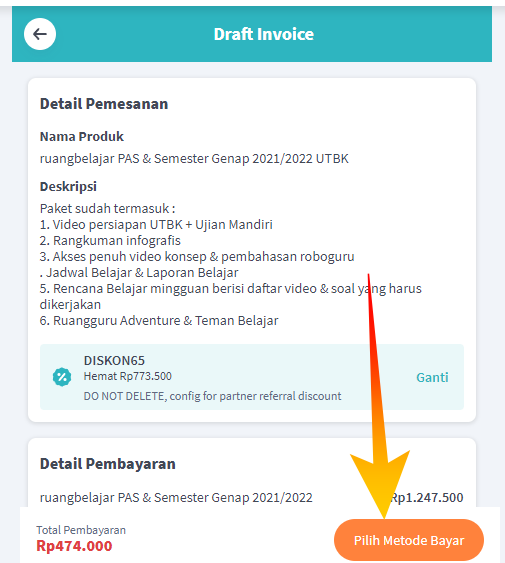 Beli Paket UTBK Ruangguru