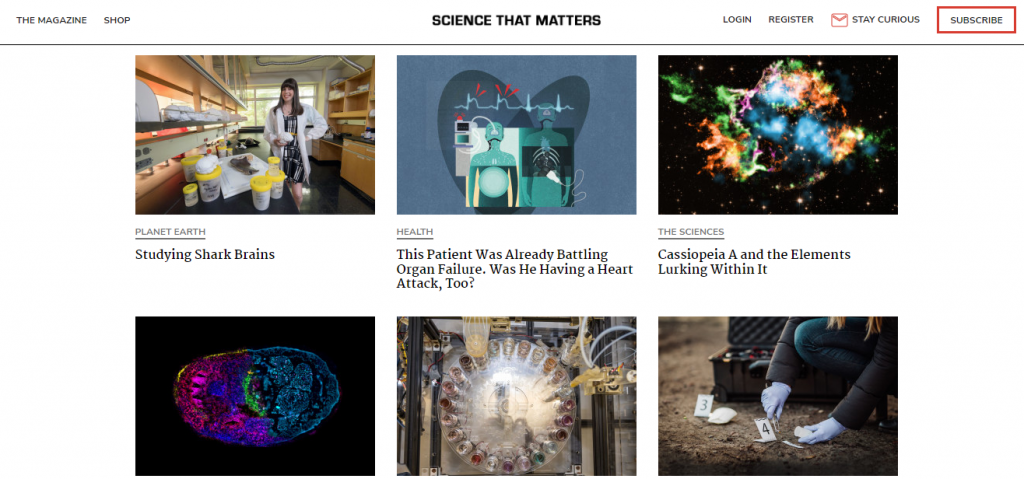 website untuk peminat sains